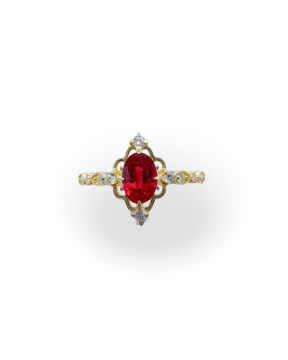 Pırlantalı Yakut Yüzük