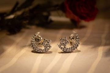 Moon Pırlanta Küpe