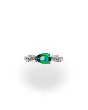 Pırlantalı Zümrüt Yüzük