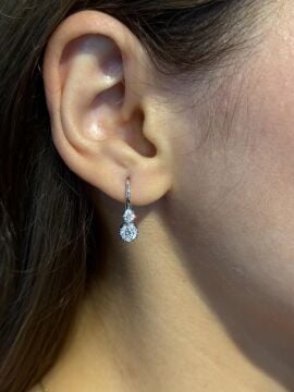 1.25ct Pırlantalı Küpe