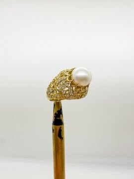 İnci ve Pırlantalı Yüzük