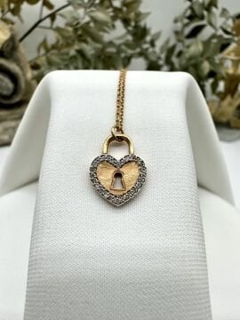 Locked Heart Pırlantalı Kolye