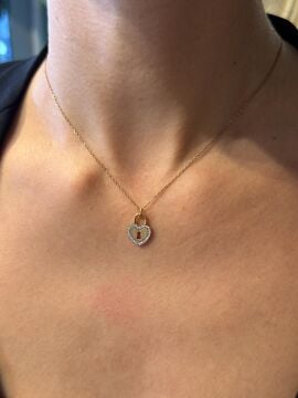 Locked Heart Pırlantalı Kolye