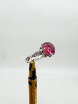 Turmalin ve Pırlantalı Yüzük