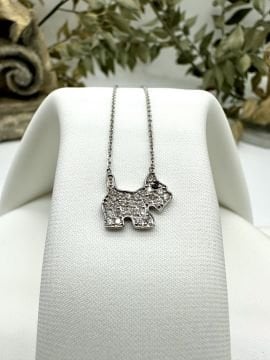 Doggy Pırlantalı Kolye