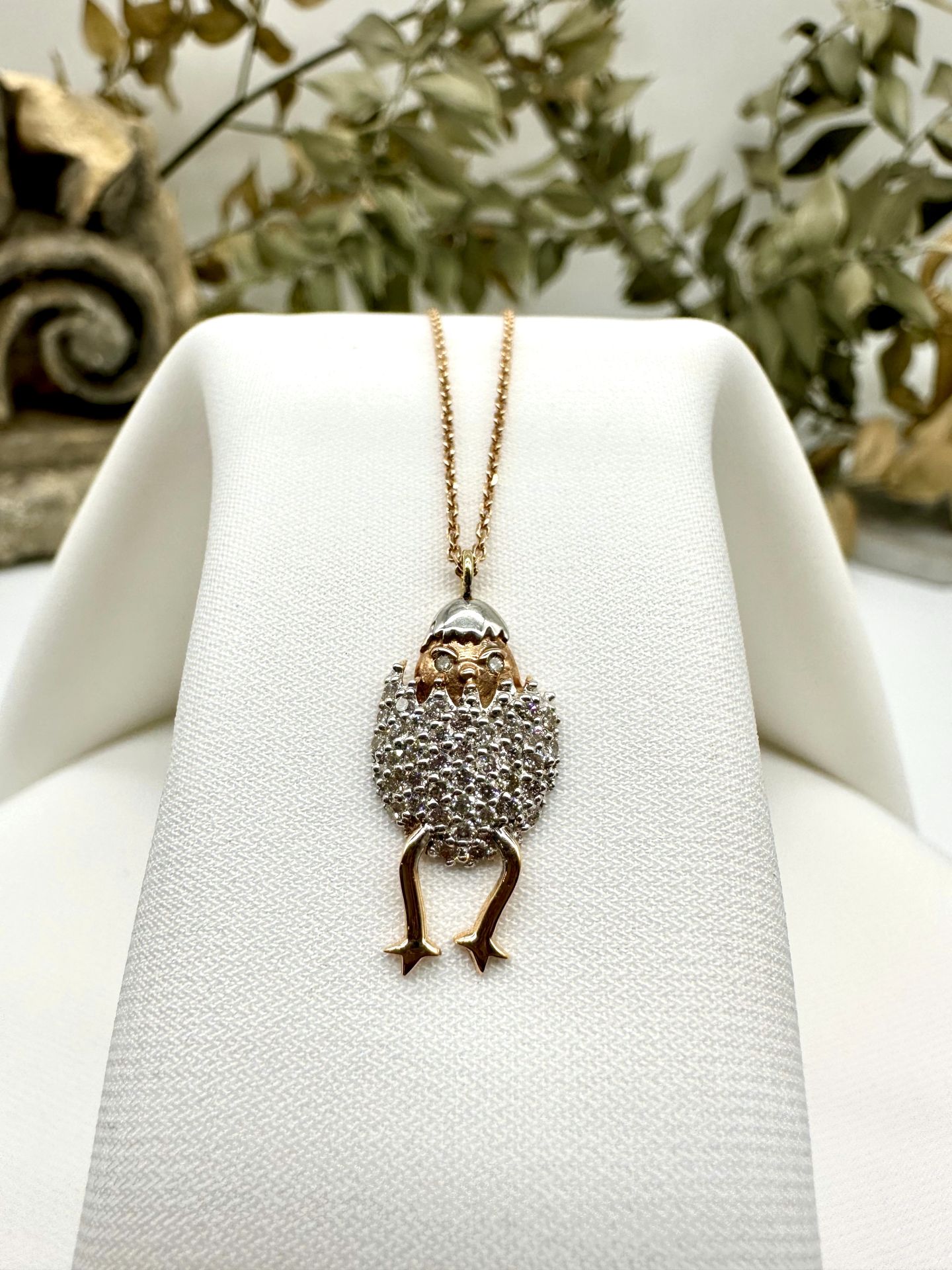 Chick Pırlantalı Kolye