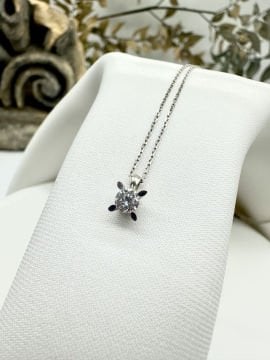 0.25ct Pırlanta Tektaş Kolye