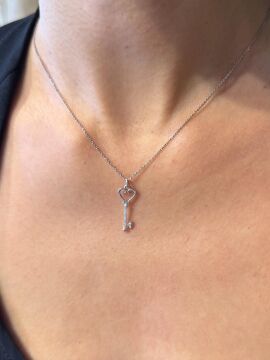 Key Pırlantalı Kolye