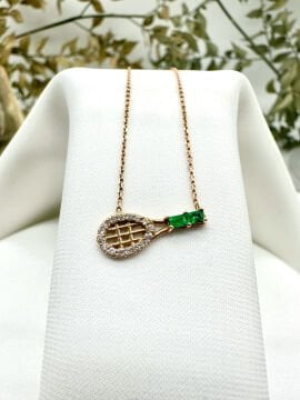 Racket Zümrüt ve Pırlantalı Kolye