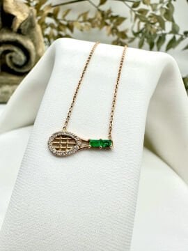 Racket Zümrüt ve Pırlantalı Kolye