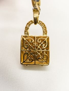 Kilit Pırlanta Kolye Ucu