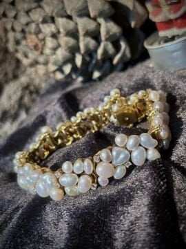 Pırlantalı İnci Ocean Bileklik