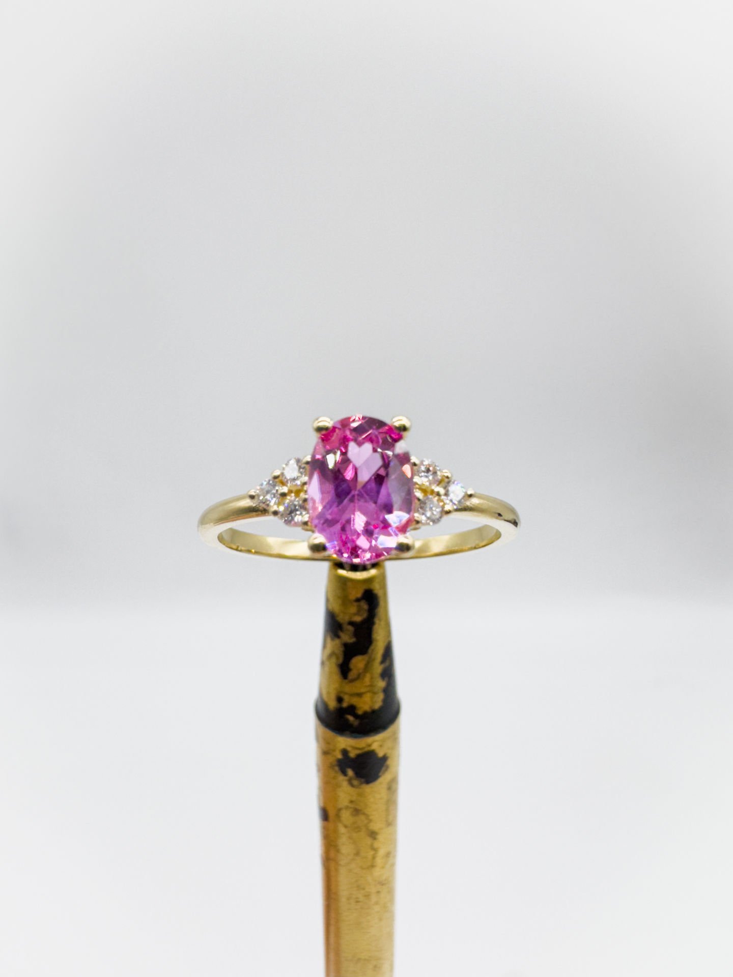 Pırlanta Pink Safir Yüzük