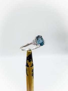 Pırlanta London Blue Yüzük