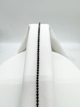 Siyah Pırlantalı Suyolu Bileklik