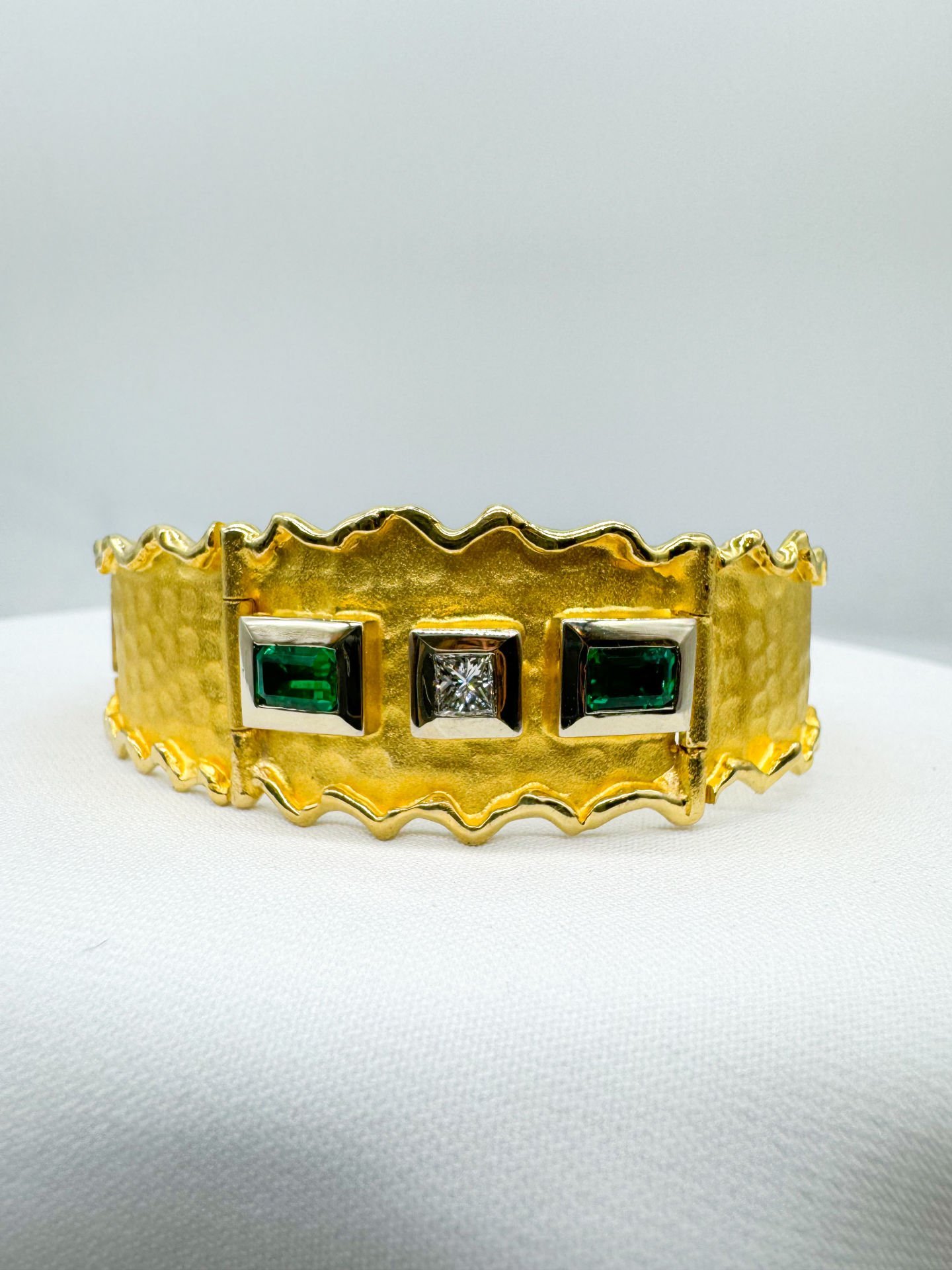 Missie Pırlantalı Zümrüt Bileklik