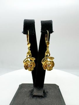 Rosa Pırlantalı Küpe