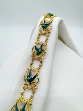 Birds Pırlanta ve Mineli Bileklik