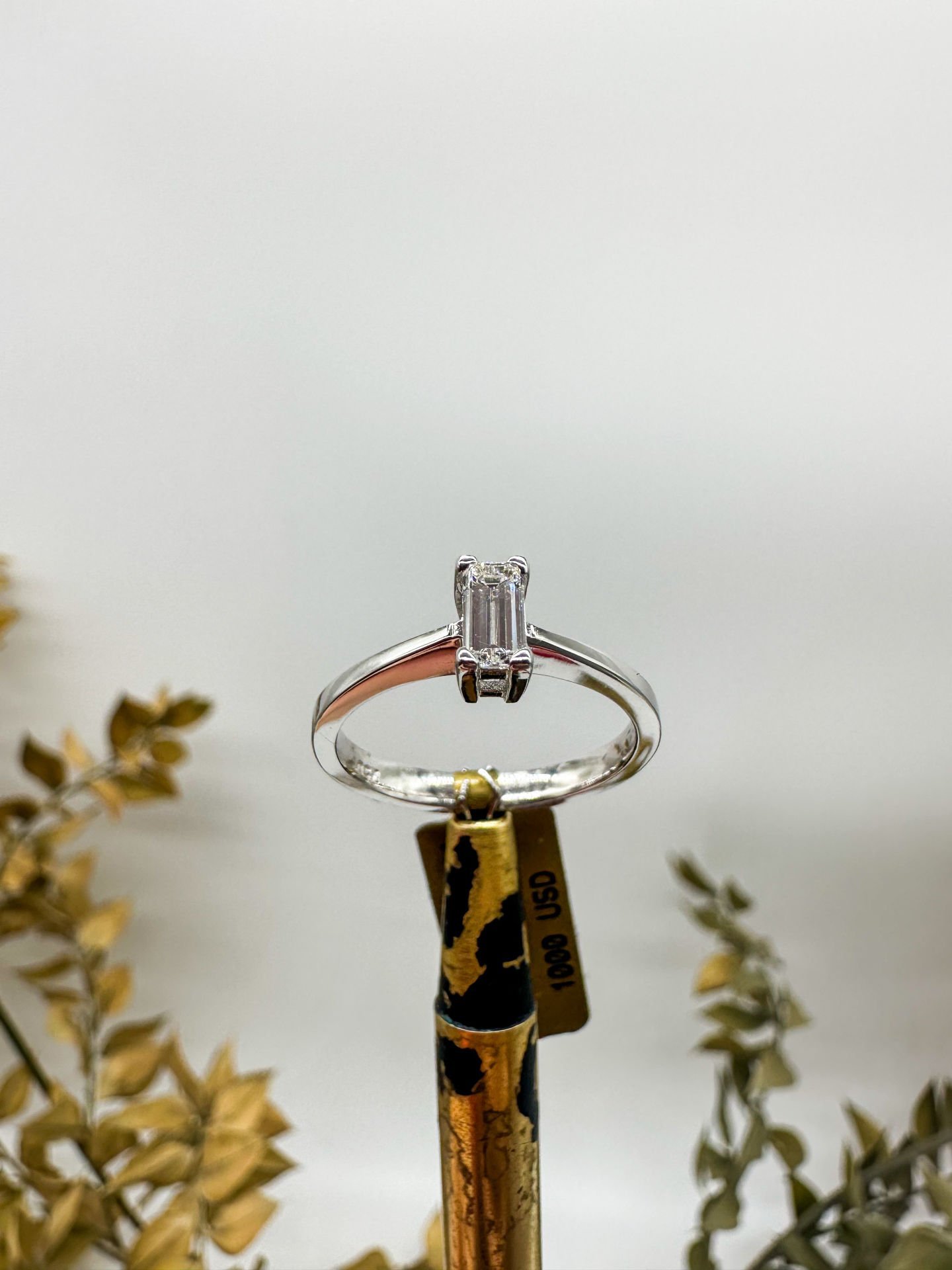 0.39ct Baget Yüzük