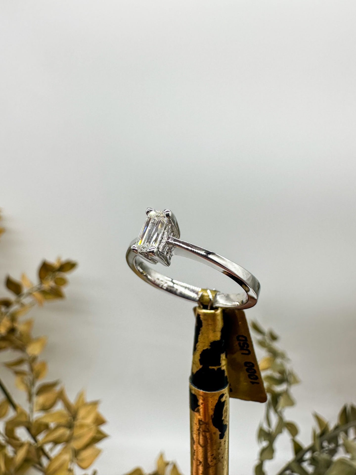 0.39ct Baget Yüzük