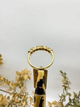 0.35 ct Pırlanta Yeditaş Yüzük