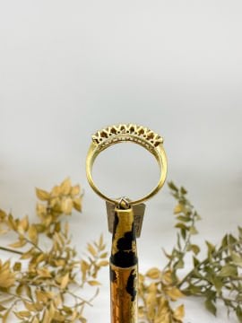 0.26 ct Pırlanta Yeditaş Yüzük