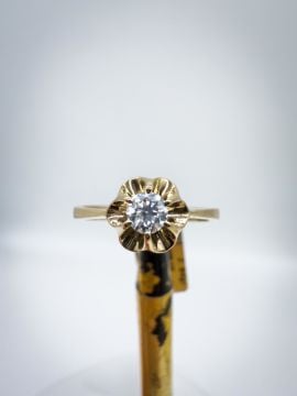 Favo Pırlanta Tektaş Yüzük