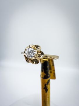 Favo Pırlanta Tektaş Yüzük