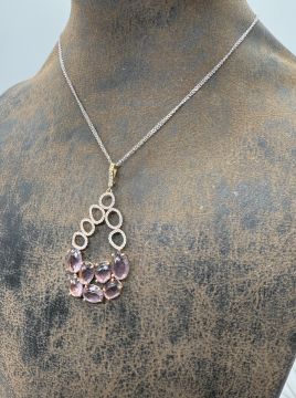 Pırlanatlı Ametist Kolye