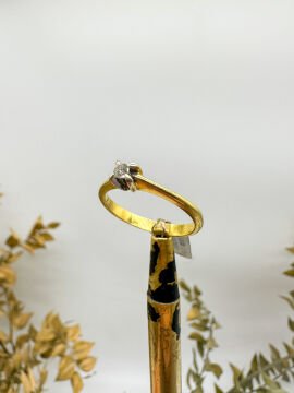 0.08 ct Pırlanta Tektaş Yüzük