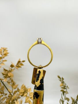 0.08 ct Pırlanta Tektaş Yüzük