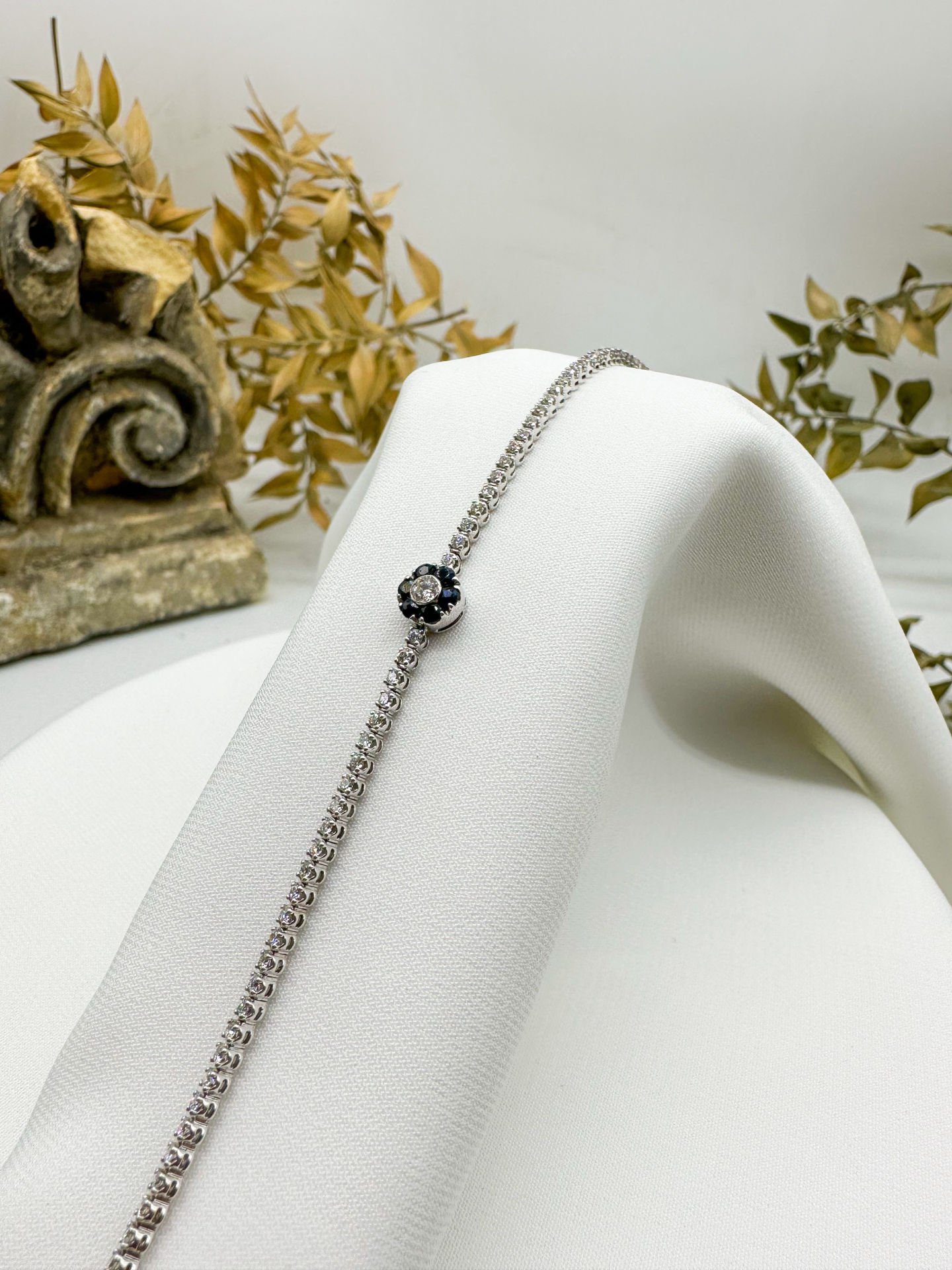 Pırlantalı Safir Edith Bileklik