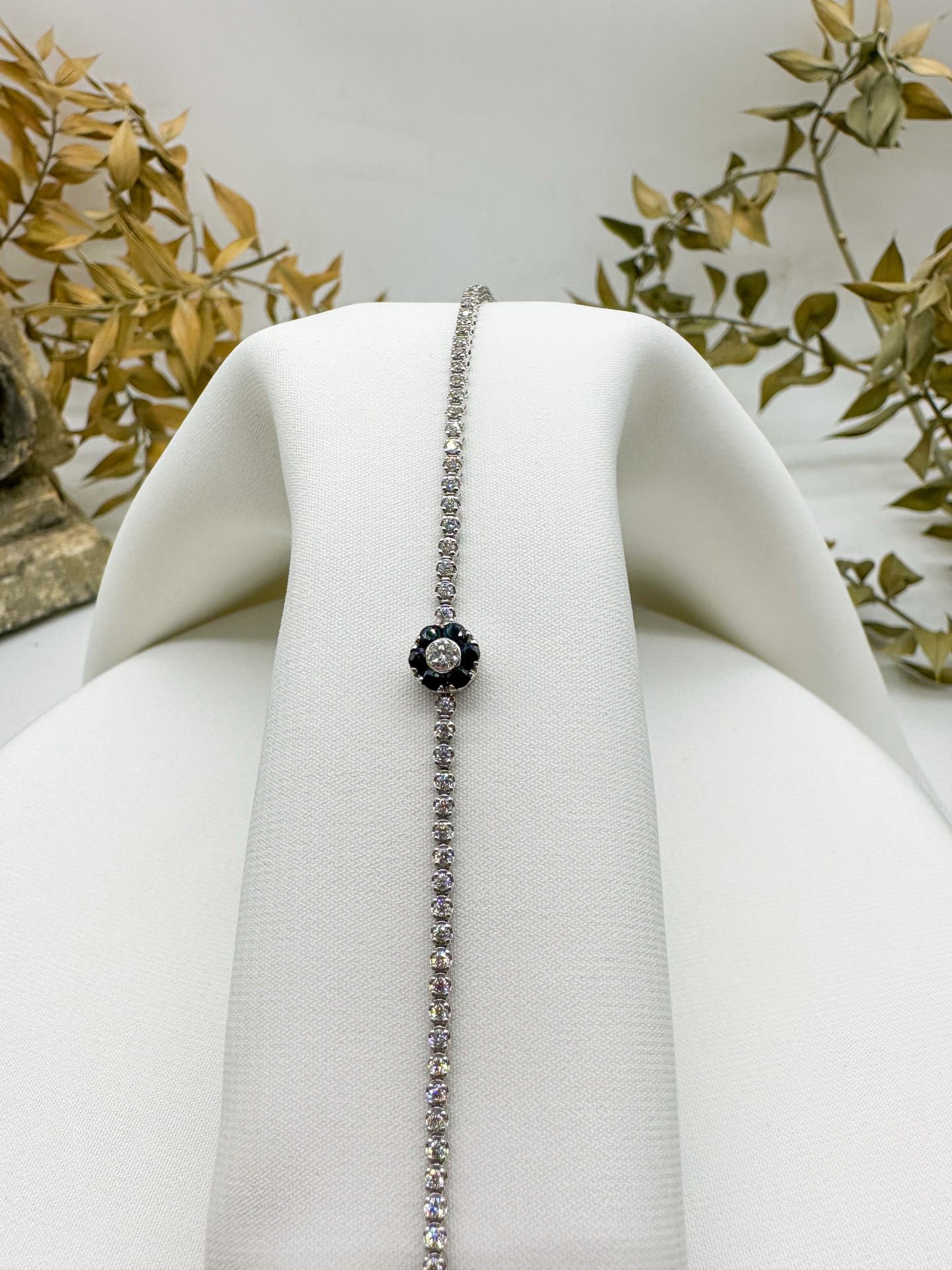 Pırlantalı Safir Edith Bileklik