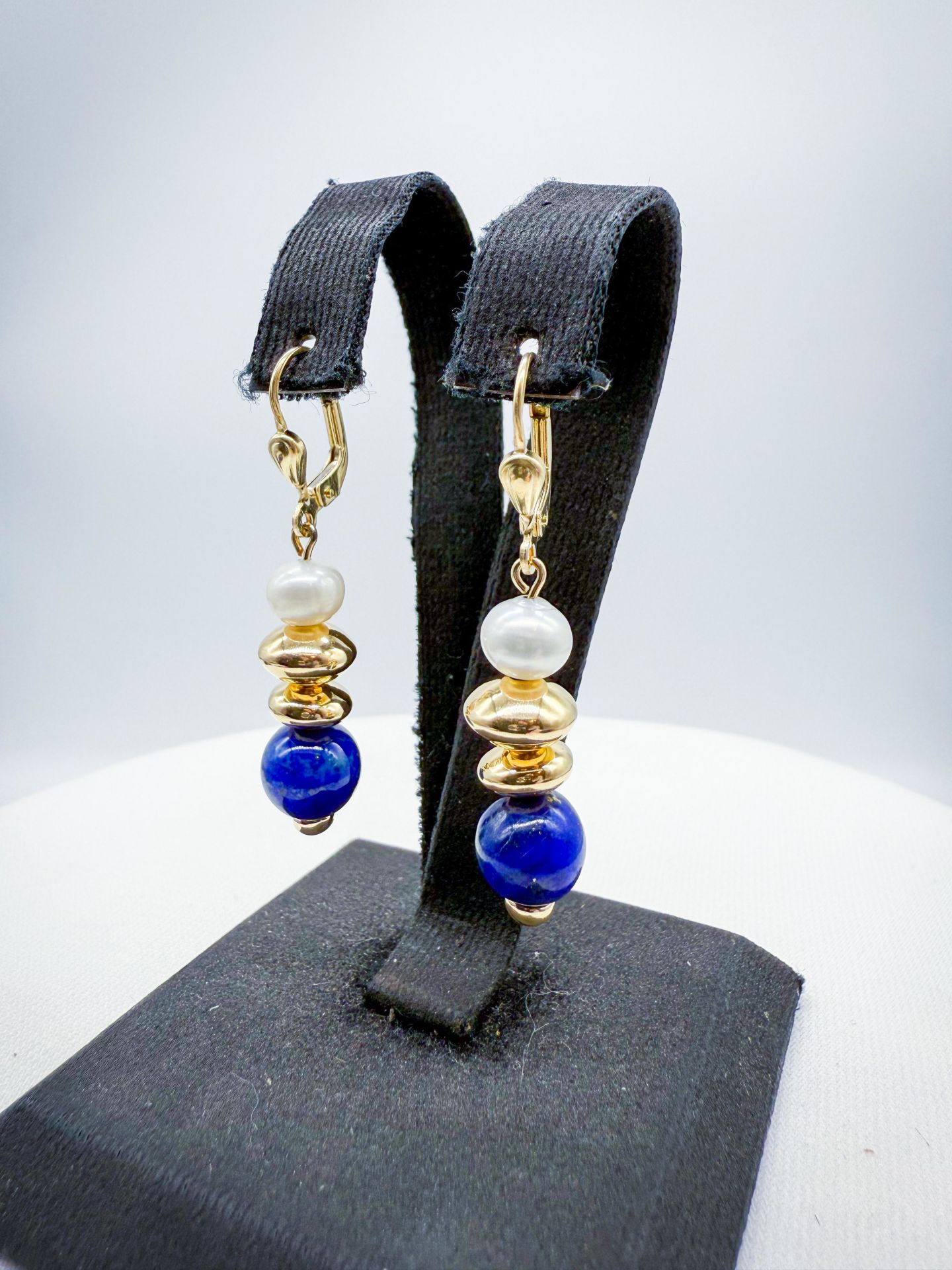İncili Lapis Küpe