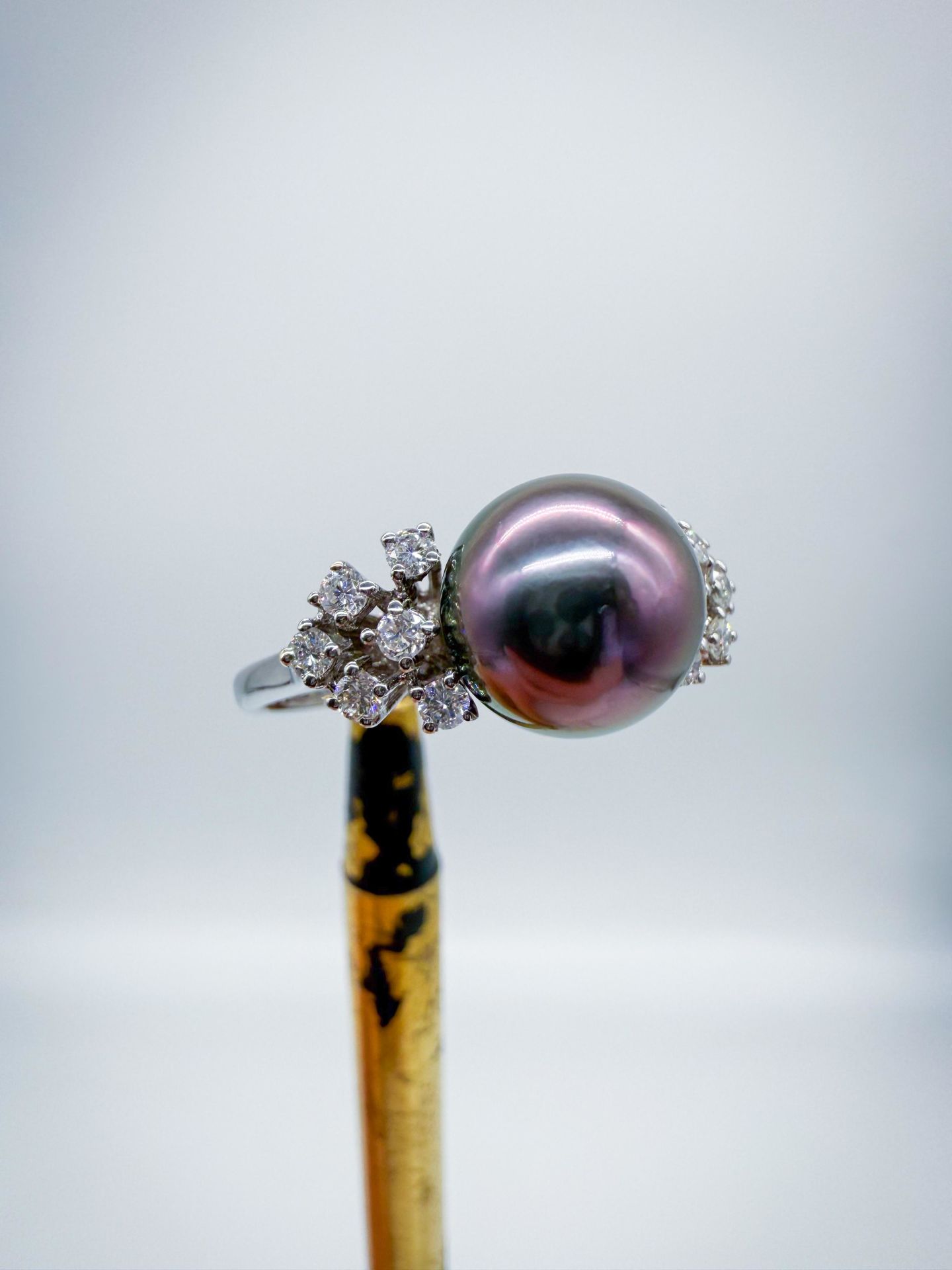 Pırlantalı İnci Yüzük