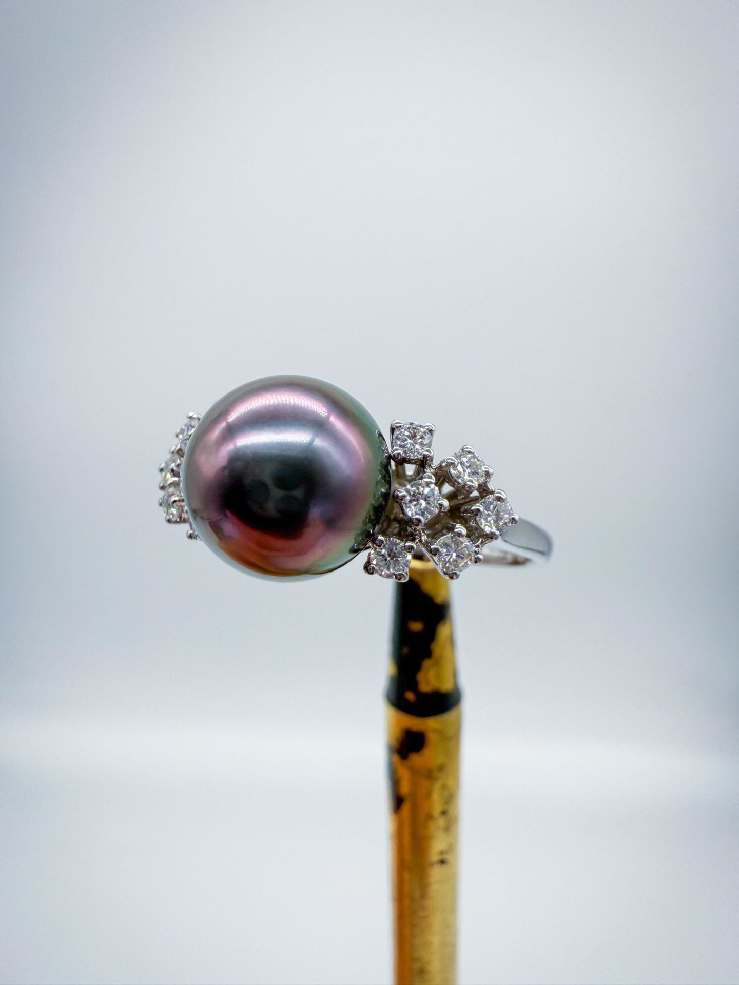 Pırlantalı İnci Yüzük