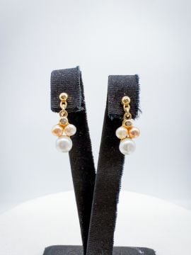 Pırlantalı İnci Küpe