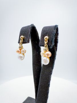 Pırlantalı İnci Küpe