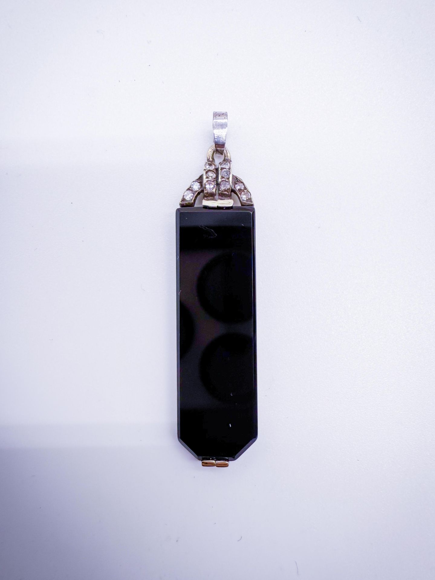 Pırlantalı Oniks Kolye Ucu