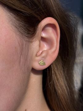 Tavşan ve Çilek Küpe