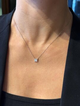 Invisible Pırlanta Kolye