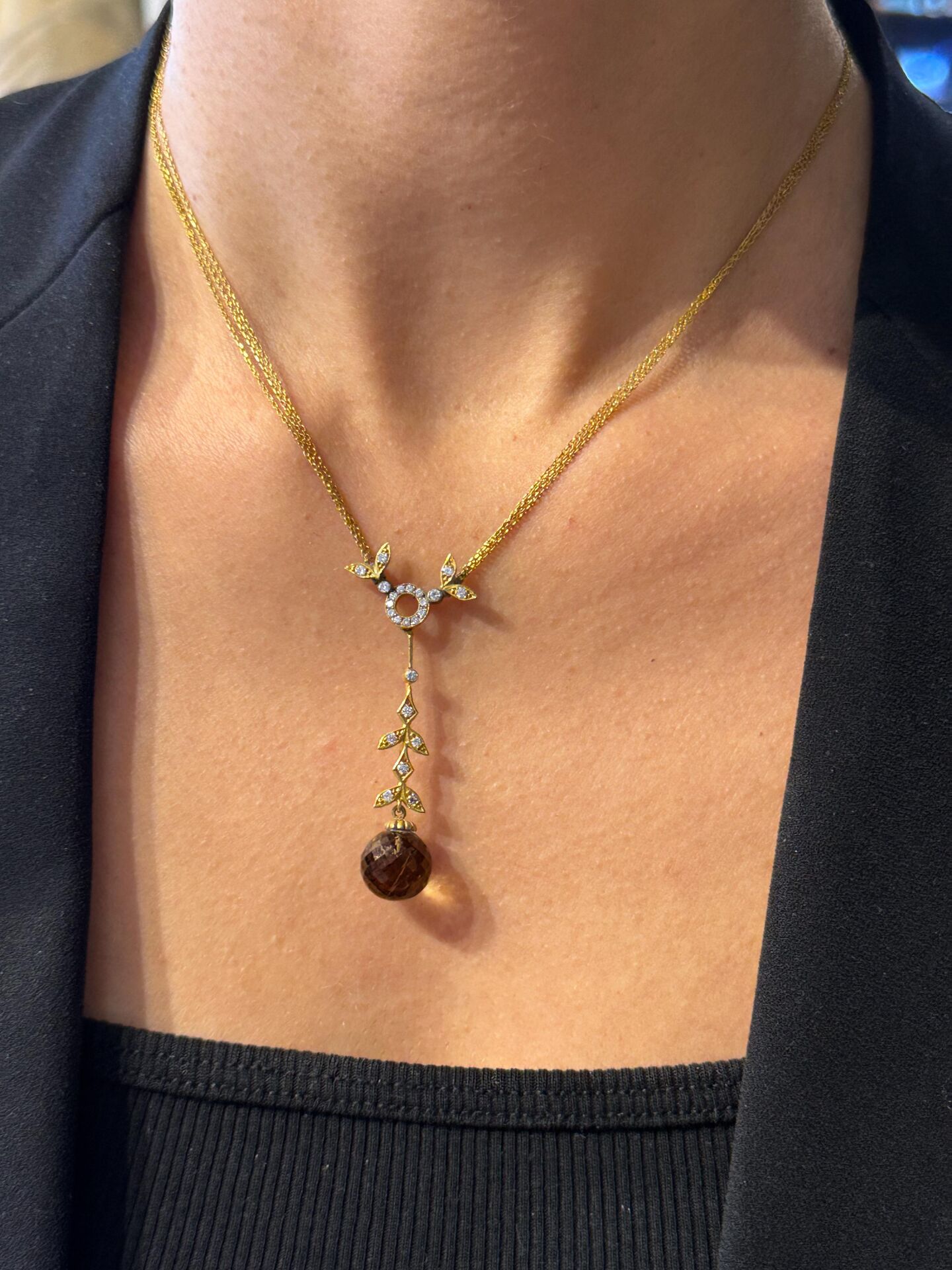 Smoky Topaz Kolye