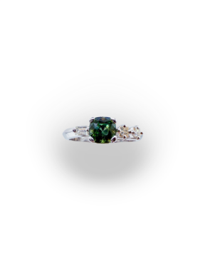 Pırlantalı Safir Yüzük
