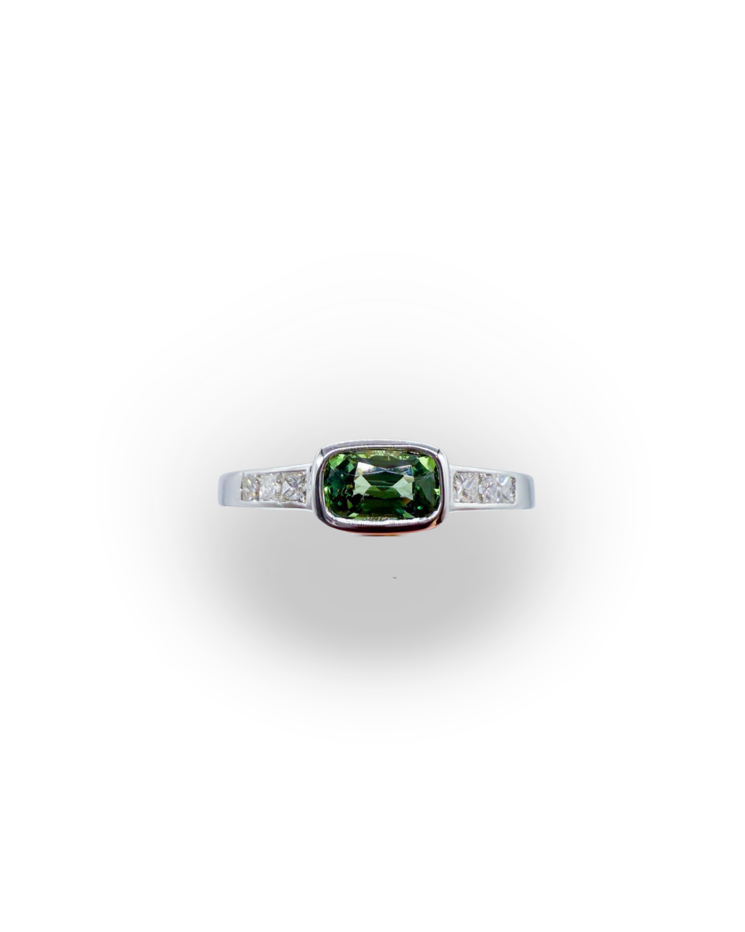 Pırlantalı Safir Yüzük