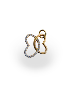 Pırlantalı Kelebek Kolye Ucu