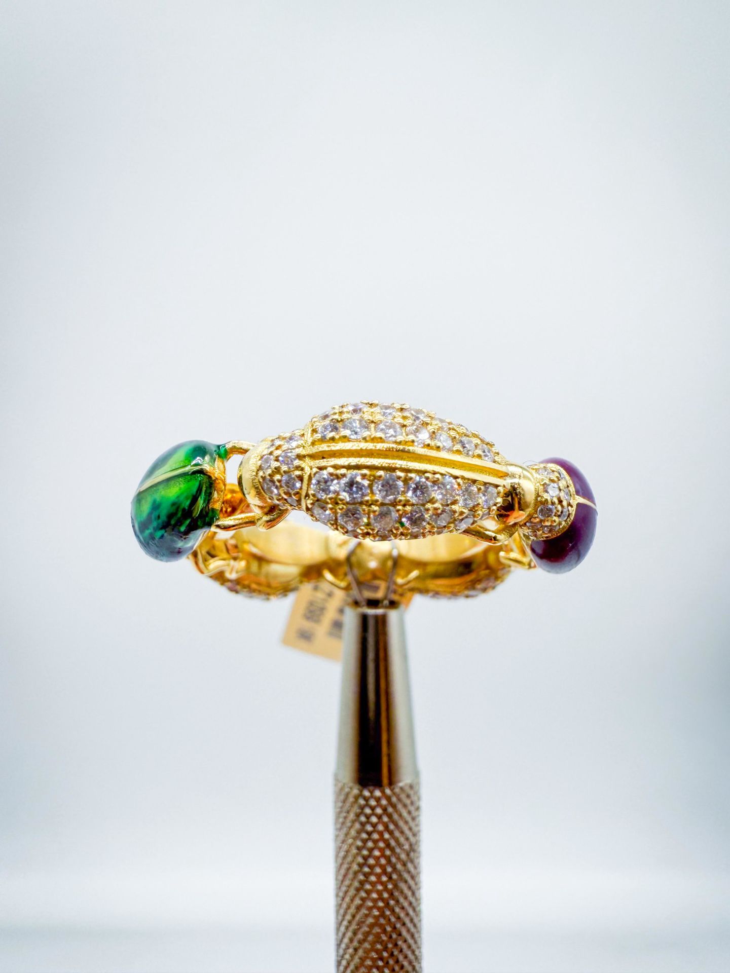 Skarab Mineli Pırlanta Yüzük