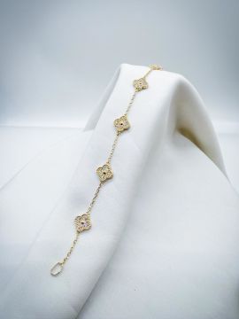 Pırlantalı Yonca Bileklik